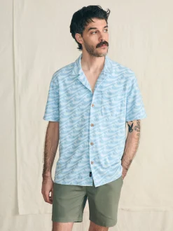 Shirts^Faherty Brand Short-Sleeve Cabana Towel Terry Shirt - Endless Peaks