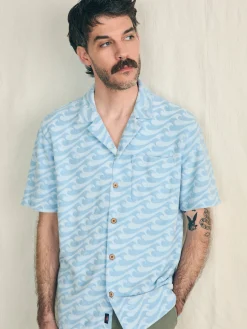 Shirts^Faherty Brand Short-Sleeve Cabana Towel Terry Shirt - Endless Peaks