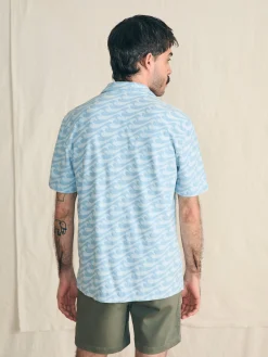 Shirts^Faherty Brand Short-Sleeve Cabana Towel Terry Shirt - Endless Peaks