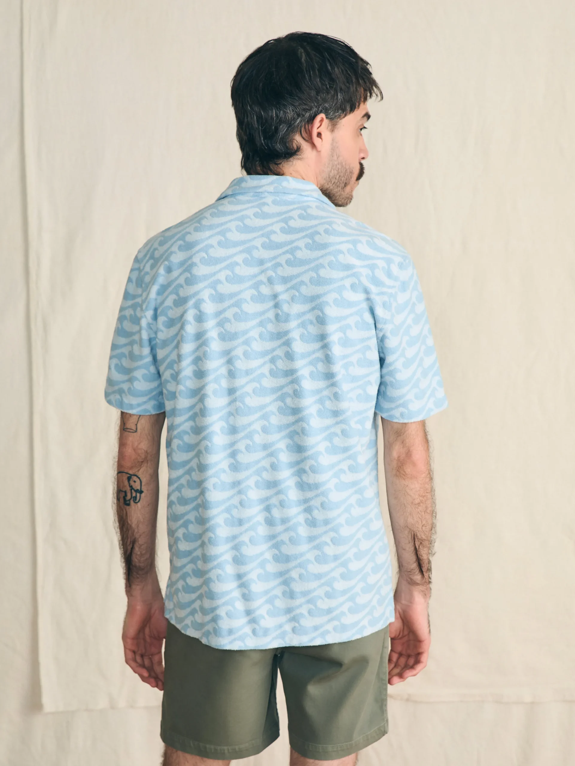 Shirts^Faherty Brand Short-Sleeve Cabana Towel Terry Shirt - Endless Peaks