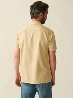 Shirts^Faherty Brand Short-Sleeve Getaway Camp Shirt - Safari Khaki