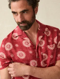 Shirts^Faherty Brand Short-Sleeve Hemp Blend Camp Shirt - Sun Blossom