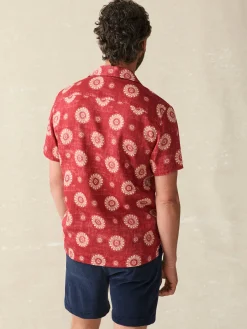 Shirts^Faherty Brand Short-Sleeve Hemp Blend Camp Shirt - Sun Blossom
