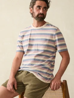 T-Shirts & Henleys^Faherty Brand Short-Sleeve Hemp Blend Tee - Autumn Beach Ombre