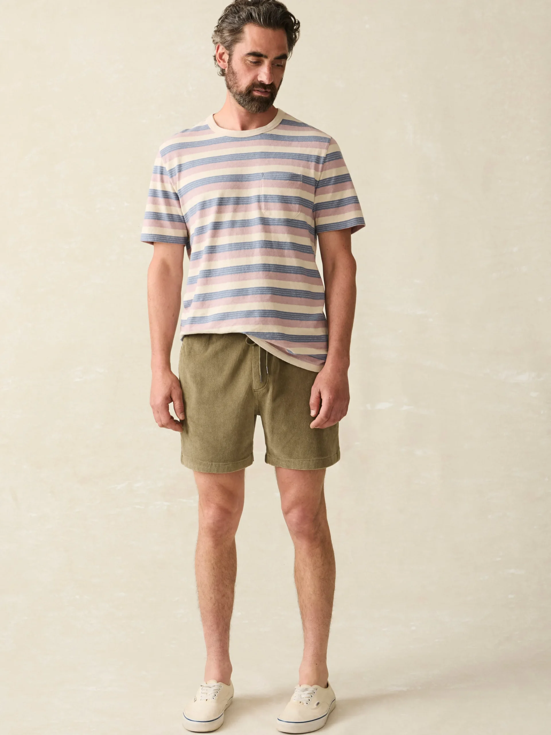 T-Shirts & Henleys^Faherty Brand Short-Sleeve Hemp Blend Tee - Autumn Beach Ombre