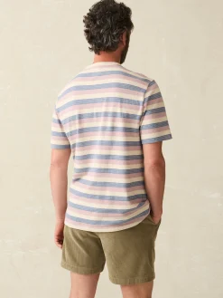 T-Shirts & Henleys^Faherty Brand Short-Sleeve Hemp Blend Tee - Autumn Beach Ombre