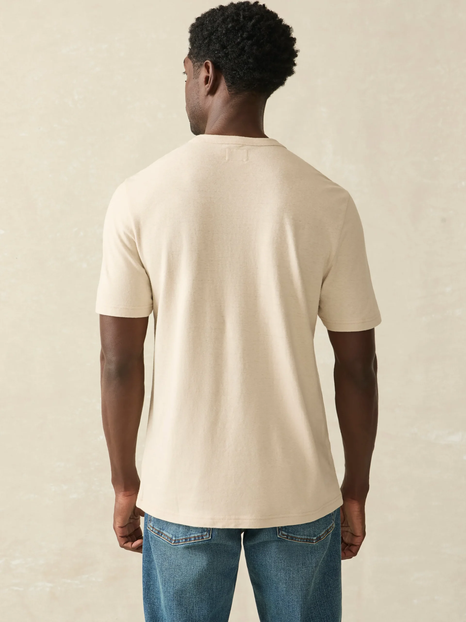 T-Shirts & Henleys^Faherty Brand Short-Sleeve Hemp Blend Tee - Dusty Ivory