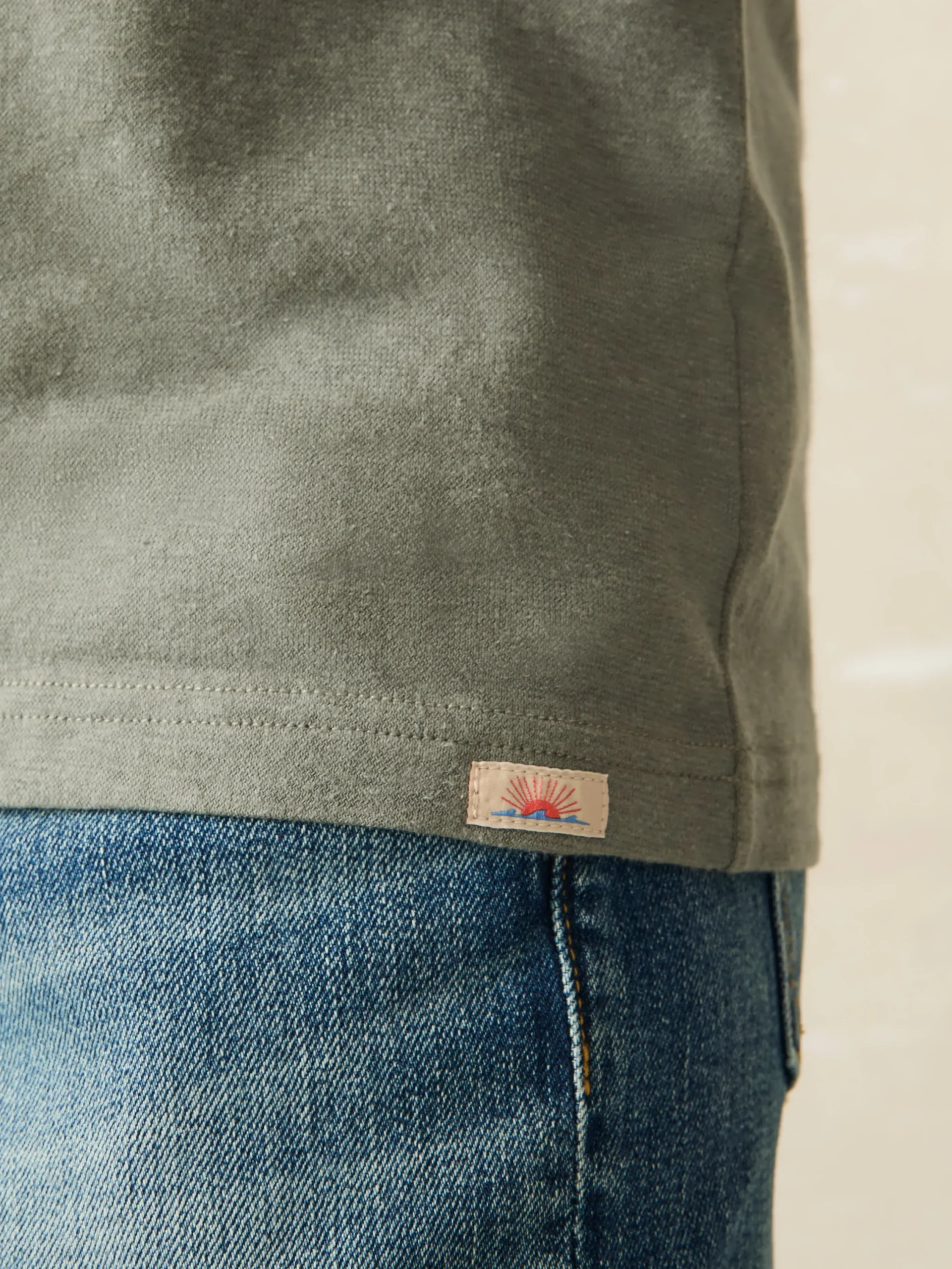 T-Shirts & Henleys^Faherty Brand Short-Sleeve Hemp Blend Tee - Olive Dusk