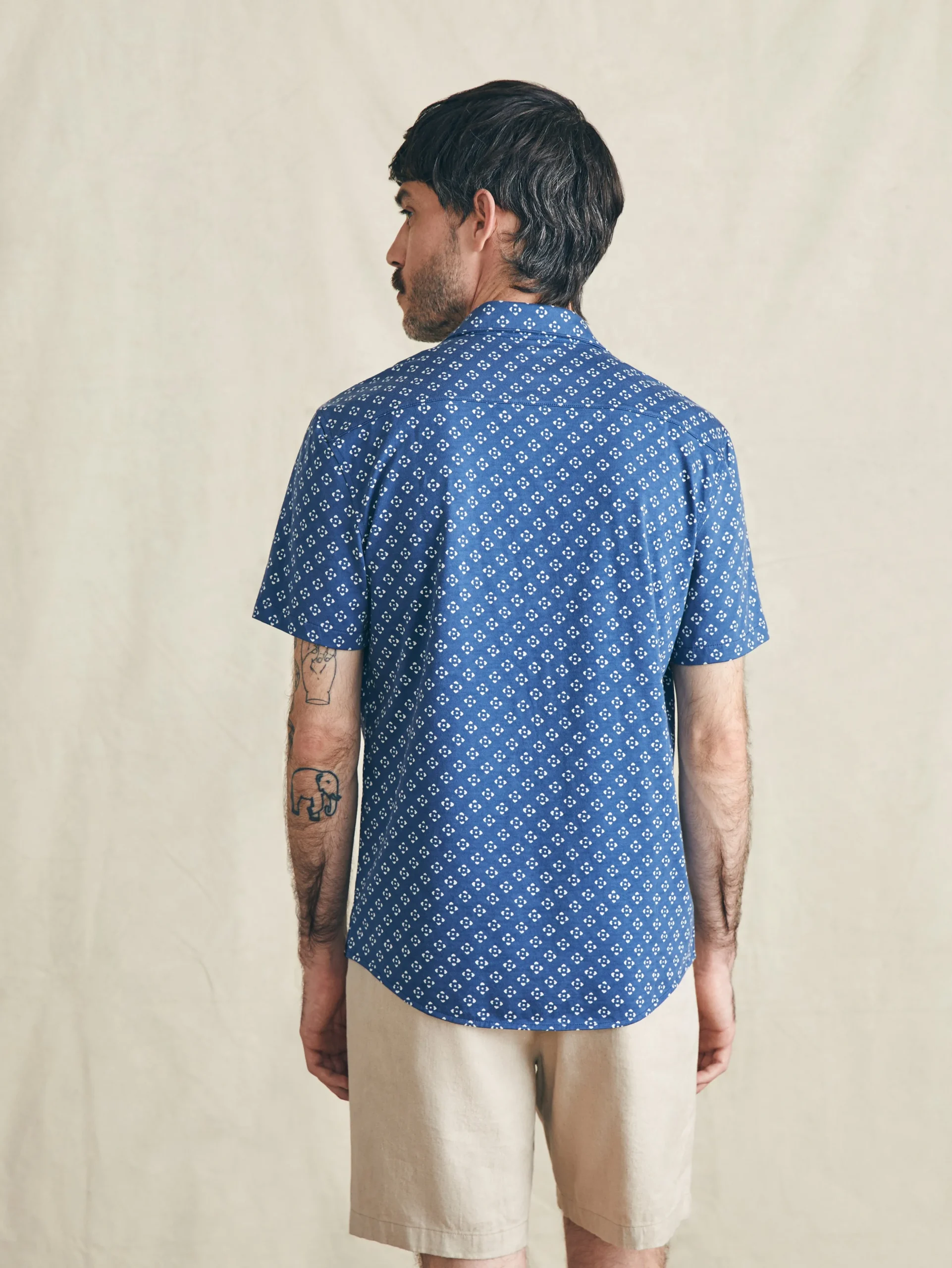 Shirts^Faherty Brand Short-Sleeve Hermosa Knit Shirt - Navy Atlas