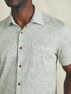 Shirts^Faherty Brand Short-Sleeve Hermosa Knit Shirt - Olive Frond