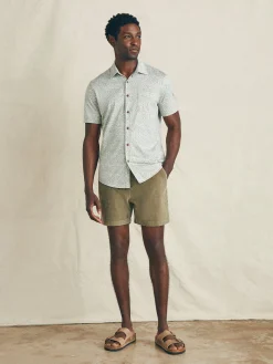 Shirts^Faherty Brand Short-Sleeve Hermosa Knit Shirt - Olive Frond