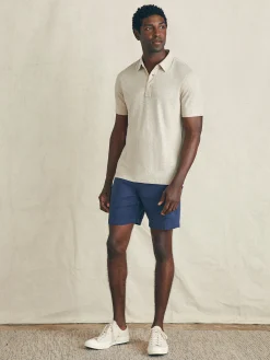 Polo Shirts^Faherty Brand Short-Sleeve Linen Polo - Natural