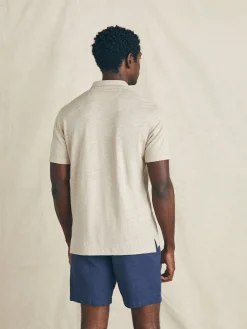 Polo Shirts^Faherty Brand Short-Sleeve Linen Polo - Natural