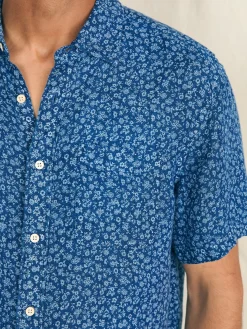 Shirts^Faherty Brand Short-Sleeve Palma Linen Shirt - Oceana Ditsy