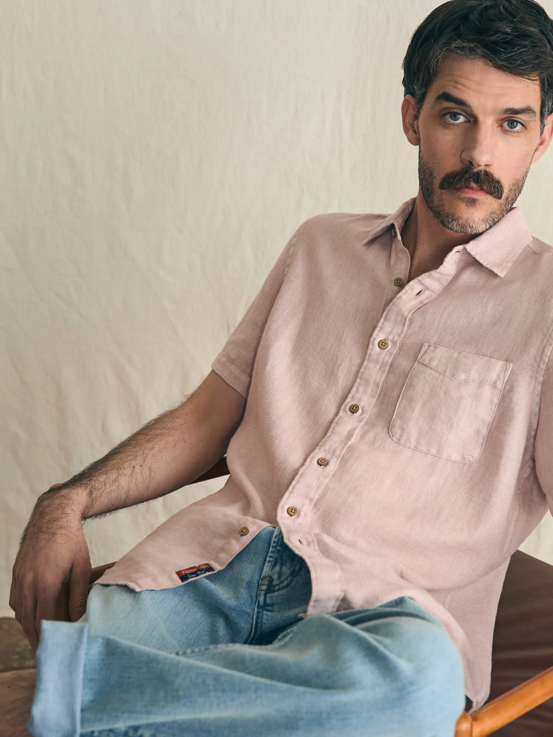 Shirts^Faherty Brand Short-Sleeve Palma Linen Shirt - Coastal Mauve