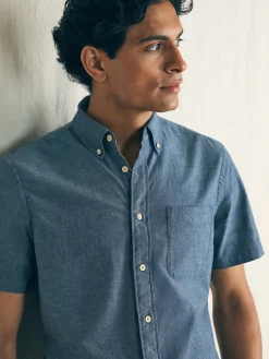 Shirts^Faherty Brand Short-Sleeve Stretch Playa Shirt - Weathered Blue