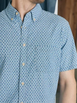 Shirts^Faherty Brand Short-Sleeve Stretch Playa Shirt (Tall) - Fishscale Redux