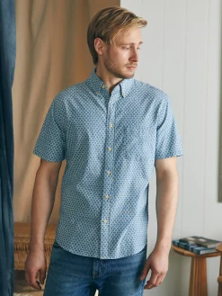 Shirts^Faherty Brand Short-Sleeve Stretch Playa Shirt (Tall) - Fishscale Redux