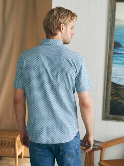 Shirts^Faherty Brand Short-Sleeve Stretch Playa Shirt (Tall) - Fishscale Redux