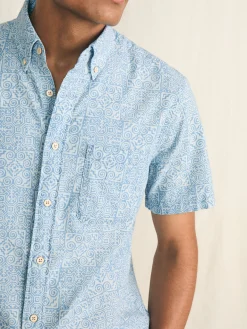 Shirts^Faherty Brand Short-Sleeve Stretch Playa Shirt (Tall) - South Pacific Geo