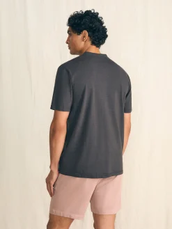 T-Shirts & Henleys^Faherty Brand Short-Sleeve Sunwashed Henley - Washed Black