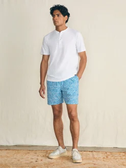 T-Shirts & Henleys^Faherty Brand Short-Sleeve Sunwashed Henley - White