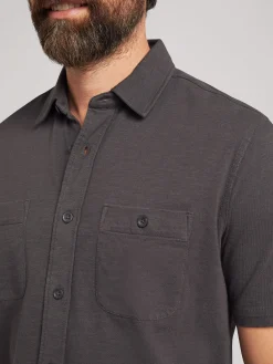 Shirts^Faherty Brand Short-Sleeve Sunwashed Knit Shirt (Tall) - Washed Black