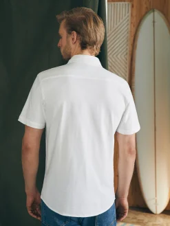 Shirts^Faherty Brand Short-Sleeve Sunwashed Knit Shirt (Single Pocket) - White