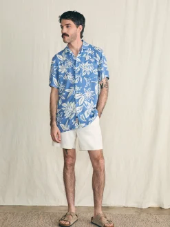 Shirts^Faherty Brand Short-Sleeve Surfrider Rayon Camp Shirt - Sky Floral