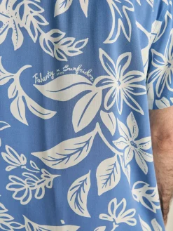 Shirts^Faherty Brand Short-Sleeve Surfrider Rayon Camp Shirt - Sky Floral