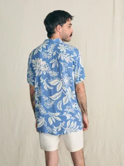 Shirts^Faherty Brand Short-Sleeve Surfrider Rayon Camp Shirt - Sky Floral
