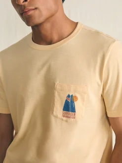 T-Shirts & Henleys^Faherty Brand Short-Sleeve Surfrider Sunwashed Pocket Tee - Sunny Days