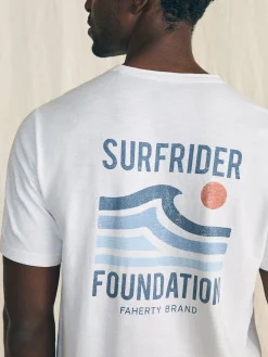 T-Shirts & Henleys^Faherty Brand Short-Sleeve Surfrider Sunwashed Pocket Tee - White