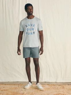 T-Shirts & Henleys^Faherty Brand Short-Sleeve Surfrider Sunwashed Tee - Heather Grey