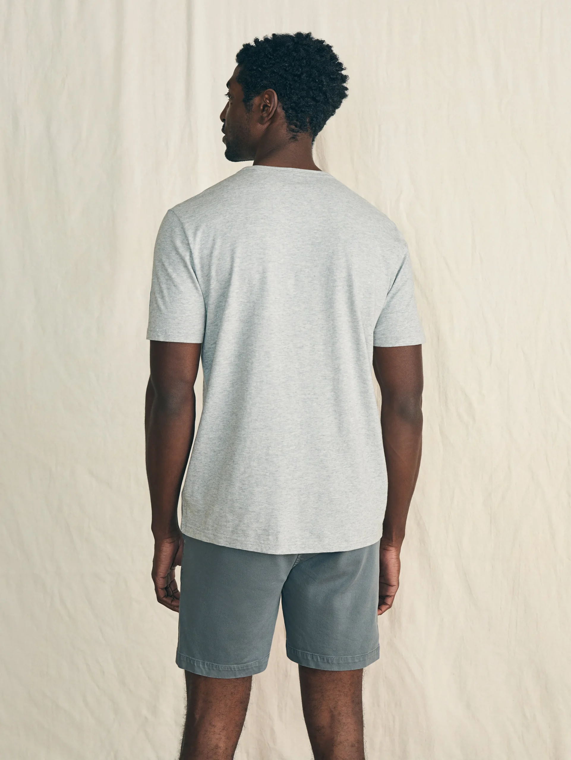 T-Shirts & Henleys^Faherty Brand Short-Sleeve Surfrider Sunwashed Tee - Heather Grey