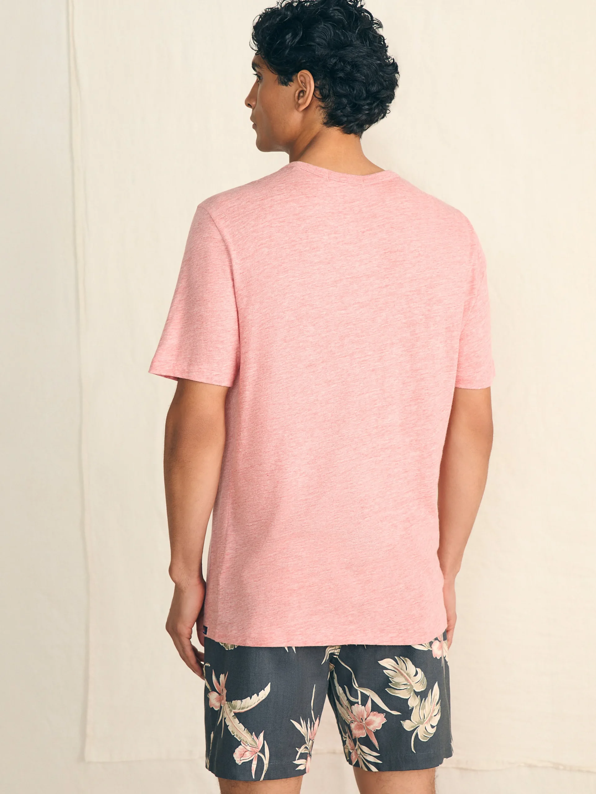 T-Shirts & Henleys^Faherty Brand Short-Sleeve Vintage Chambray Tee - Vintage Rose Heather