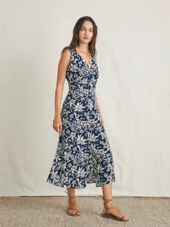 Dresses^Faherty Brand Siena Midi Dress - Navy Canopy Floral
