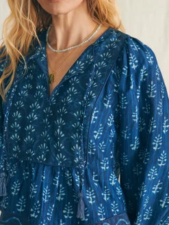 Shirts & Tops^Faherty Brand Silk Blend Solstice Top - Sunburst Mix Print