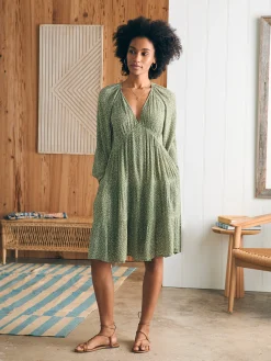 Dresses^Faherty Brand Sirene Dress - Green Riverton Ditsy Floral