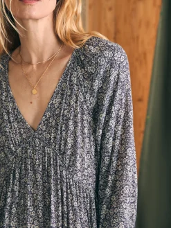 Dresses^Faherty Brand Sirene Dress - Navy Ditsy Floral