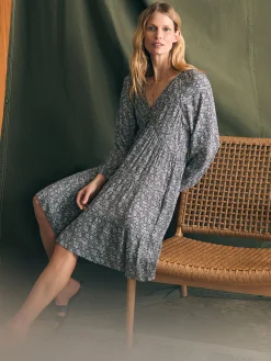 Dresses^Faherty Brand Sirene Dress - Navy Ditsy Floral