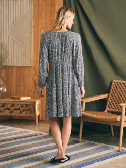 Dresses^Faherty Brand Sirene Dress - Navy Ditsy Floral