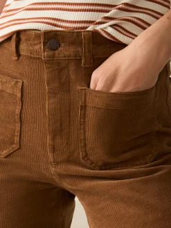 Pants^Faherty Brand Softstretch Cord Patch Pocket Pant - Cord Brown
