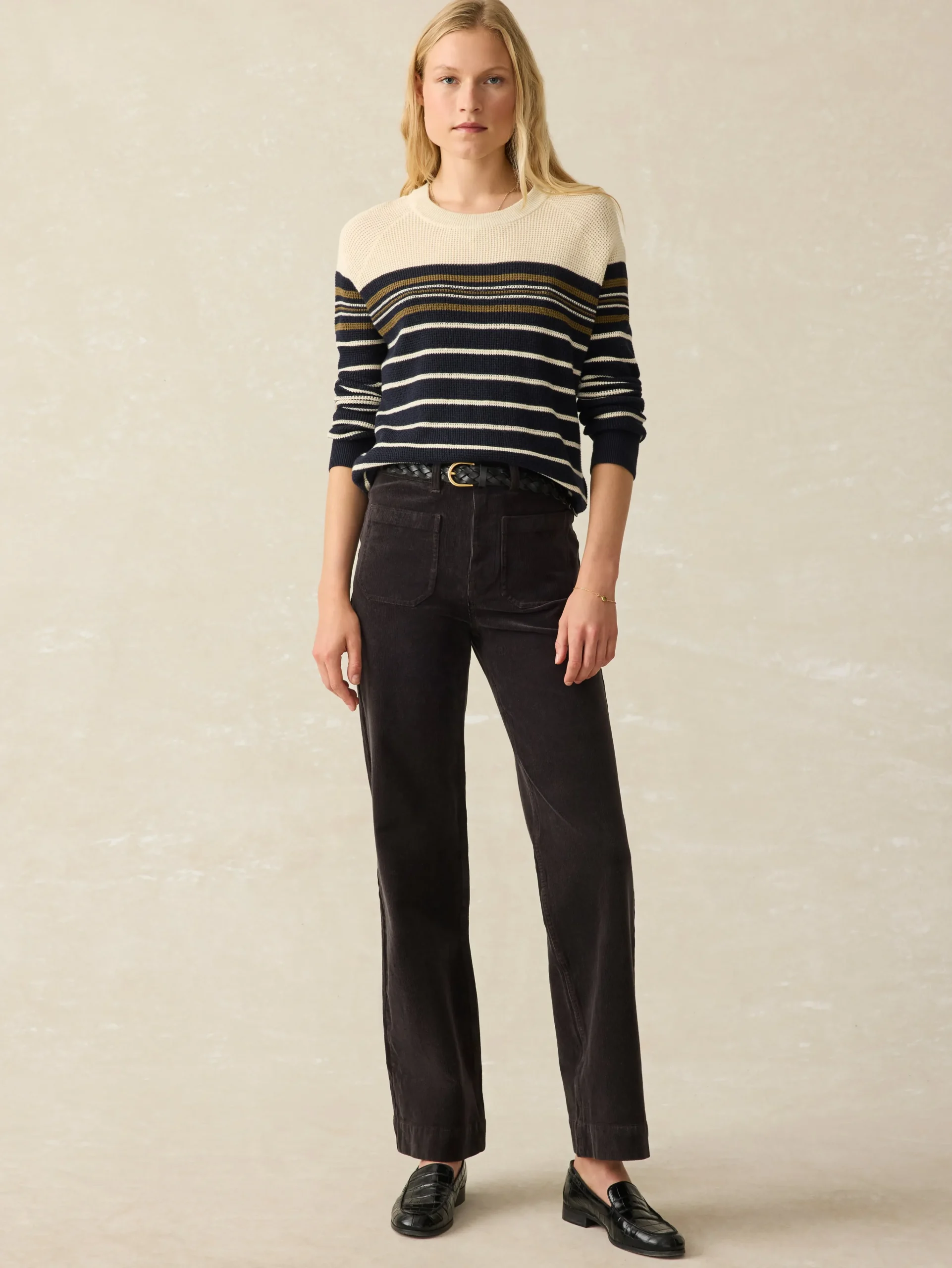 Pants^Faherty Brand Softstretch Cord Patch Pocket Pant - Washed Black