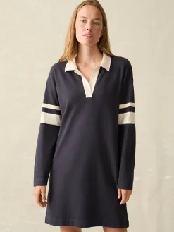Dresses^Faherty Brand Sport Jersey Polo Dress - Sea Storm