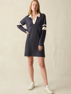 Dresses^Faherty Brand Sport Jersey Polo Dress - Sea Storm