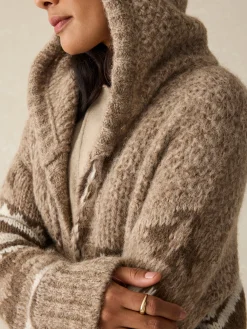 Sweaters^Faherty Brand Steven Paul Judd Chahtah Hooded Duster - Mocha Chahtah