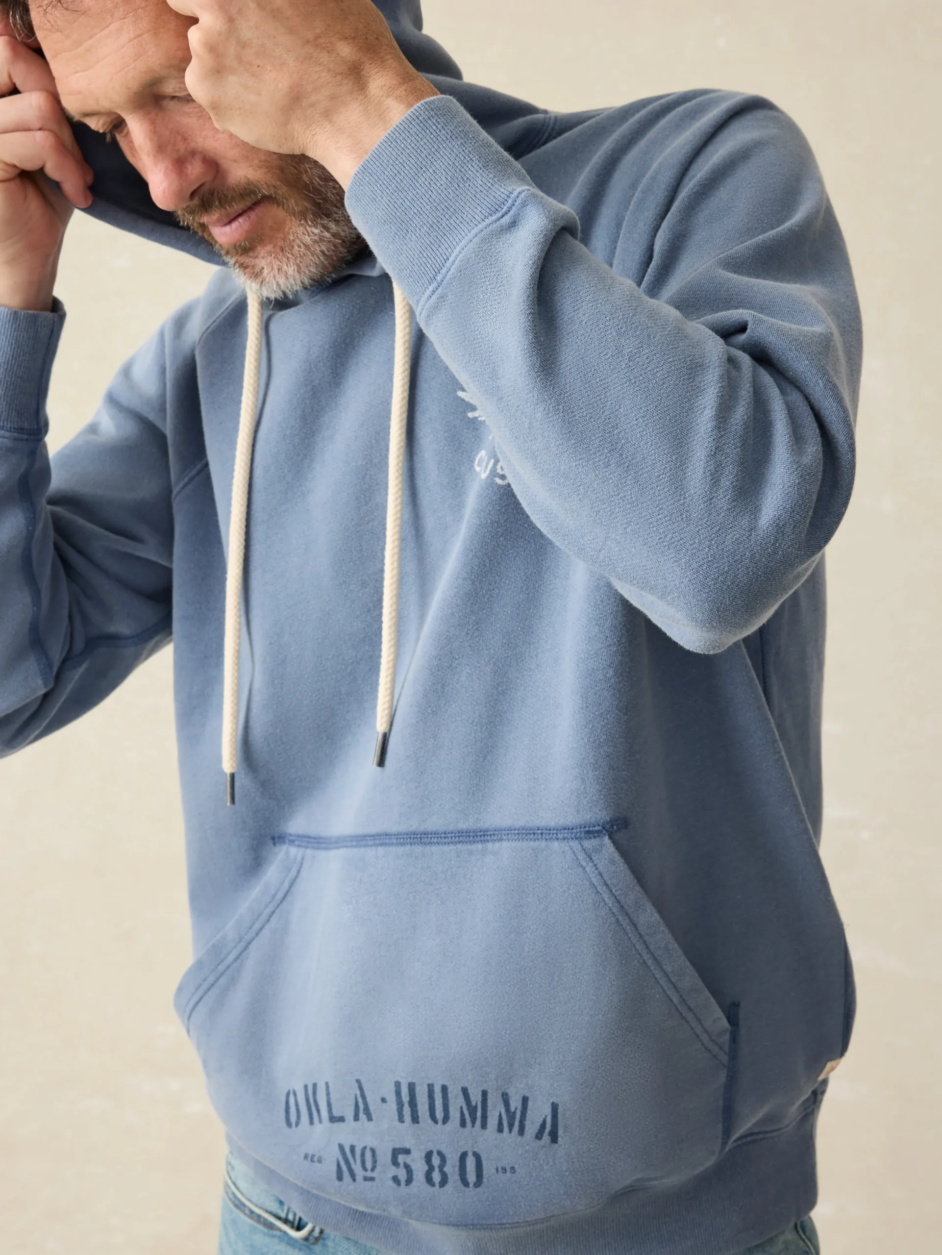 Hoodies & Sweatshirts^Faherty Brand Steven Paul Judd Fleece Hoodie - Mautan Blue