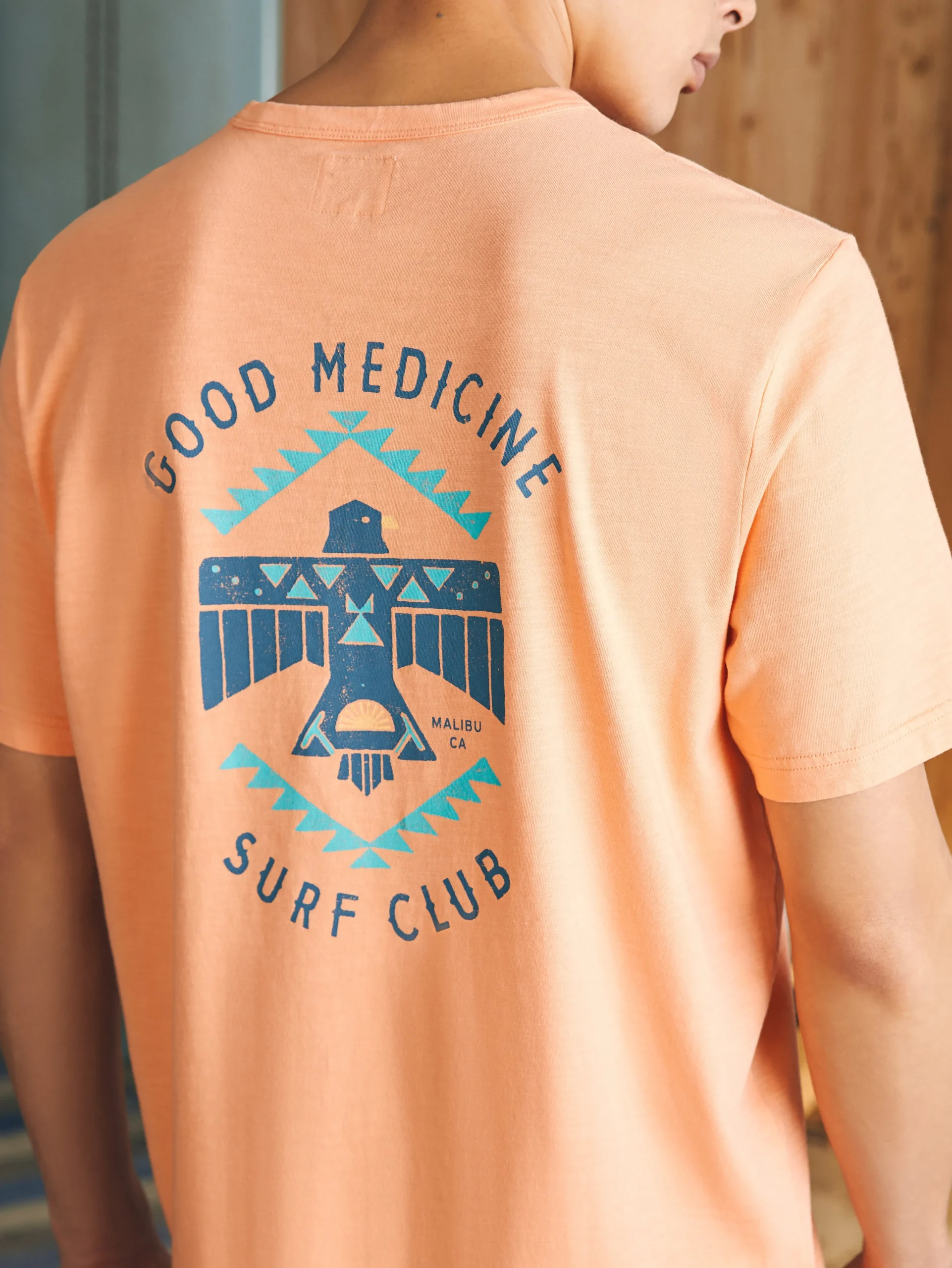 T-Shirts & Henleys^Faherty Brand Steven Paul Judd Good Medicine Surf Club Tee - Island Melon