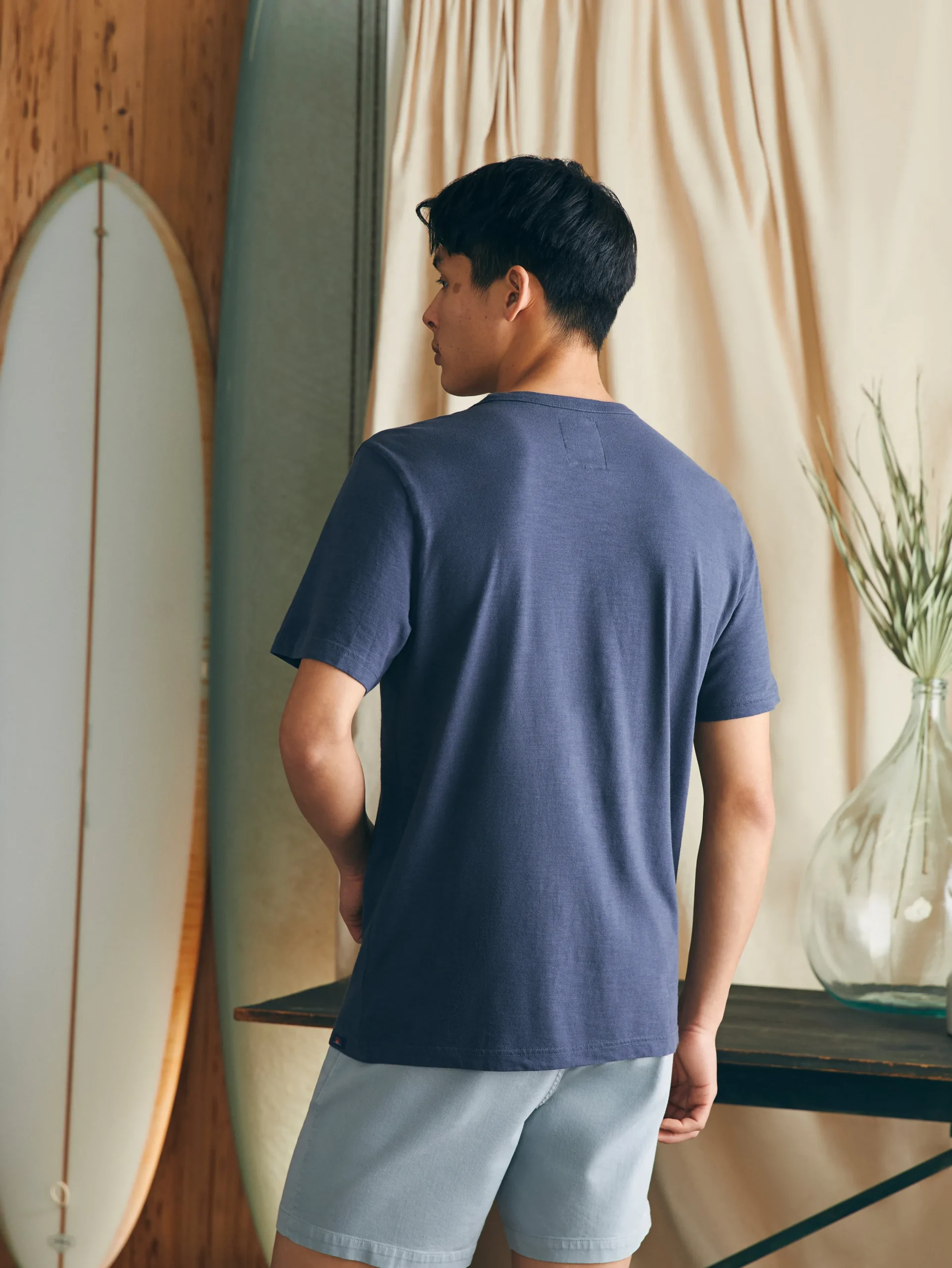 T-Shirts & Henleys^Faherty Brand Steven Paul Judd Good Medicine Surf Club Tee - Dune Navy